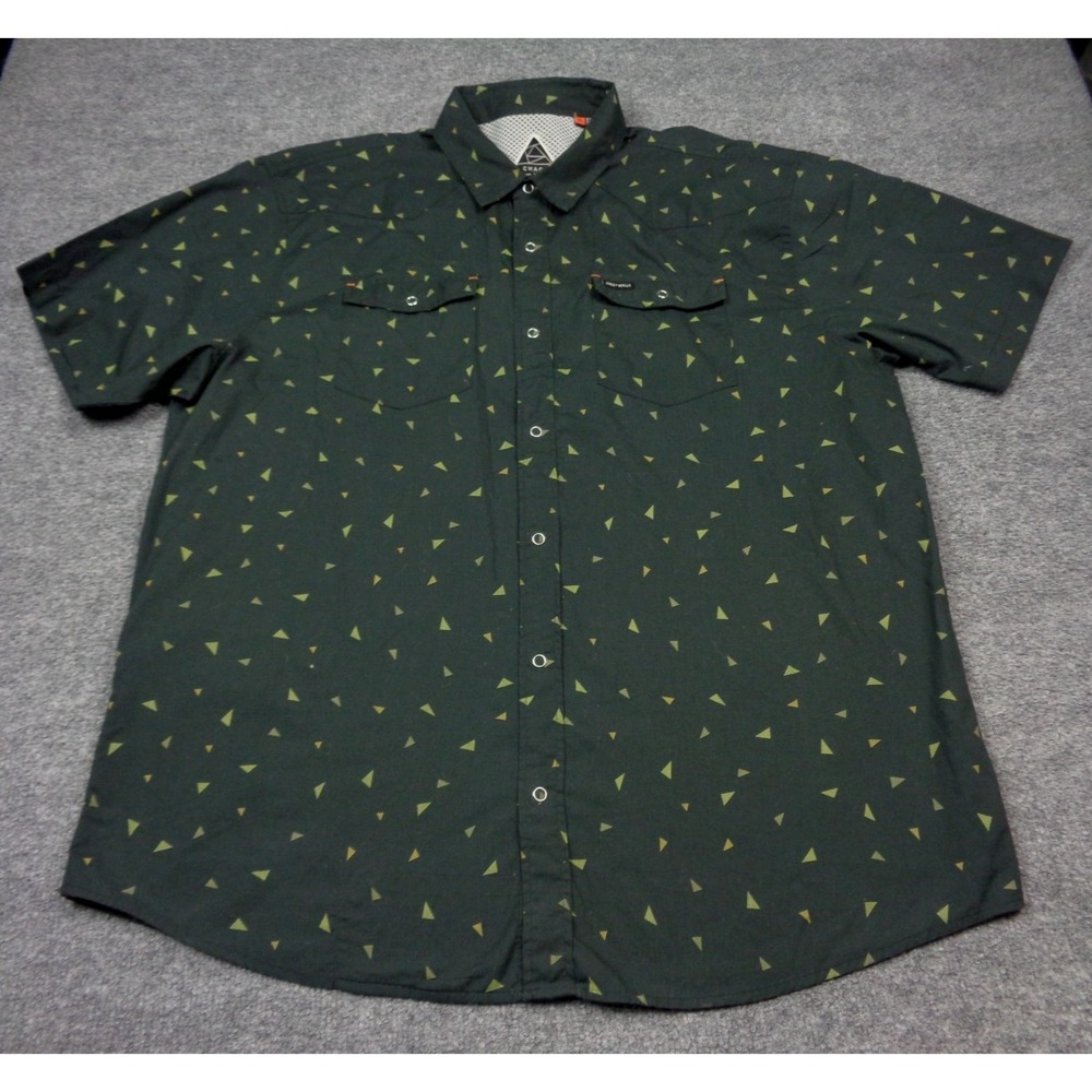 Chaco x Howler Bros Shirt Mens XL Black Western Snap Vented Outdoor